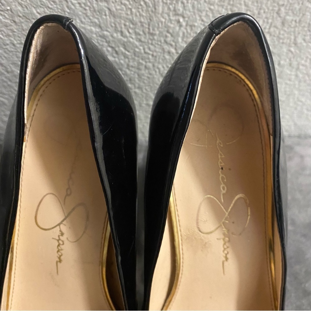 EUC Jessica Simpson Patent Leather Callie Pumps - Size 7 - Picture 8 of 8